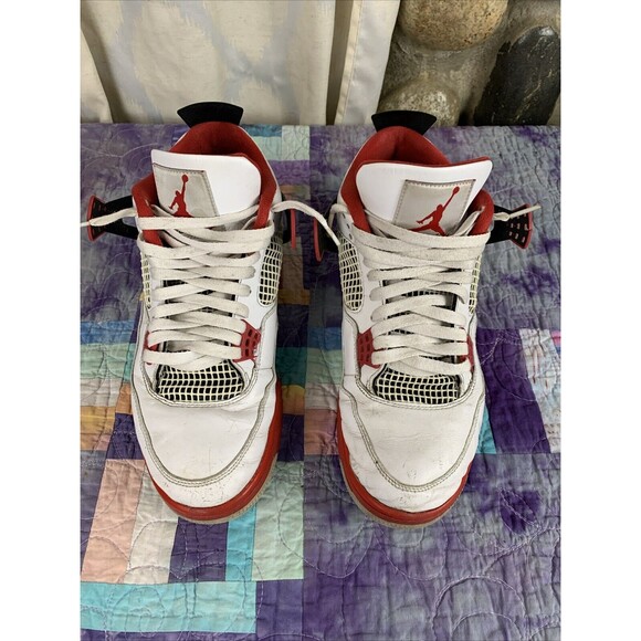 Jordan Other - Air Jordan 4 Retro OG Fire Red DC7770-160 size 10 Distressed (See Pictures)